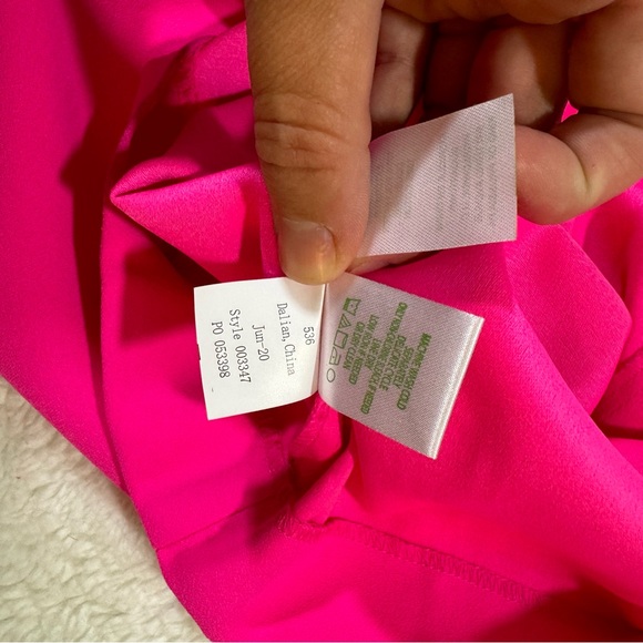 Lilly Pulitzer Lyra One Shoulder Jumpsuit Pink size 12 - Picture 9 of 9